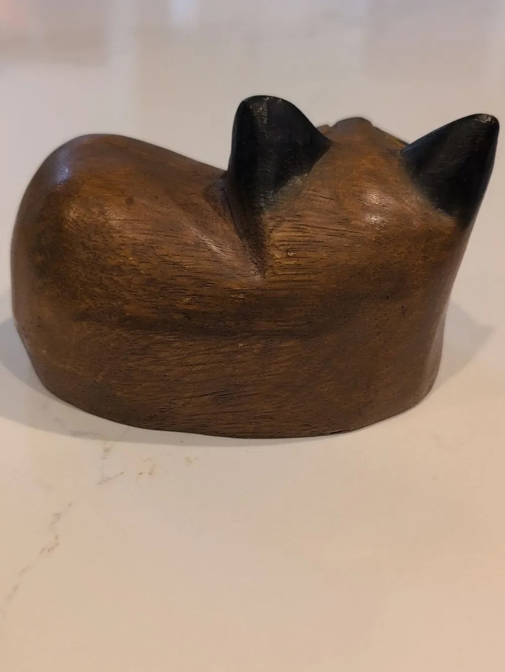 Vintage handcrafted brown
